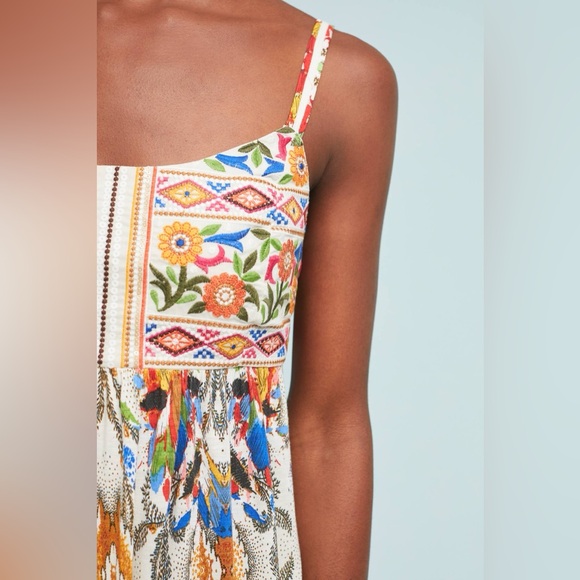 Anthro One September Fowler Embroidered Tank Top XS - Picture 4 of 13